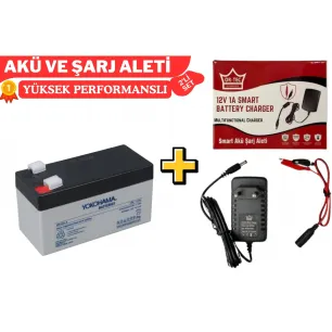 Yokohama 12volt 1.3 Amper ve Ortec 12volt 1Amper Şarj Cihazı